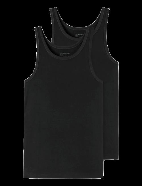 Schiesser | Black Vests, 2-Pack – 95/5 | XXL