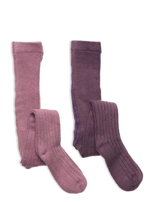 Minymo | Wool Stocking - Rib (2-Pack) | 140\146
