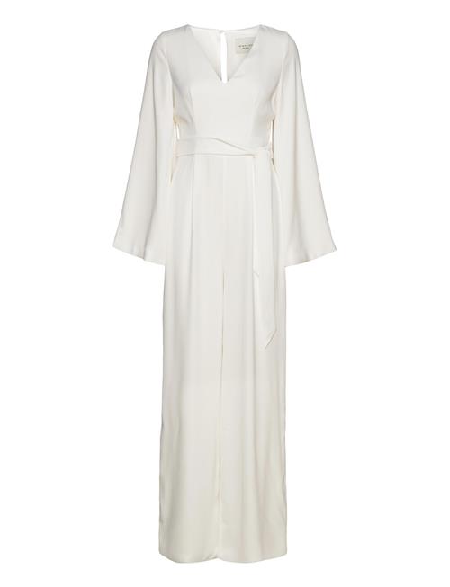 Malina | Ellie Belted Wide-Leg Bridal Jumpsuit | XL