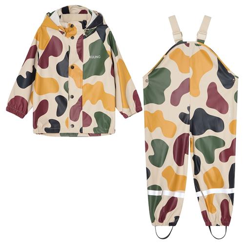 Kuling San Marino Uforet Regnsæt Graphic  122/128 cm Rain Creme  122/128 cm  unisex