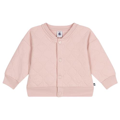 Petit Bateau Quiltet Rørstrikket Baseballjakke Saline Pink 18 months  Lyserød  18 måneder  unisex