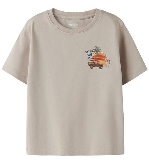 Se Name It T-shirt - NmmHugo - Chateau Gray hos KidsWorld