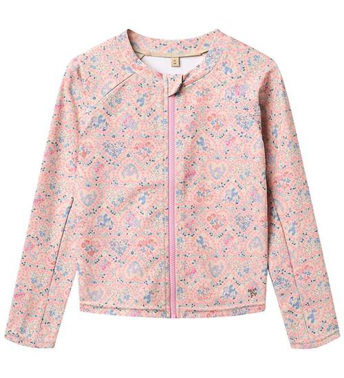 Wheat Badebluse - Zip - Ada - Pink Heart Flowers