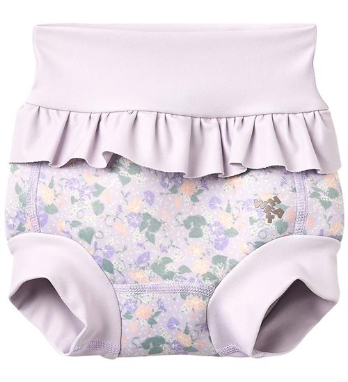 Wheat Blebadebukser m. Flæser - Rita - Purple Light Petu