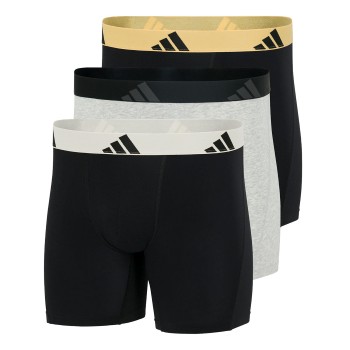 adidas 3P Active Flex Cotton Boxer Brief Grå/Sort bomuld Large Herre