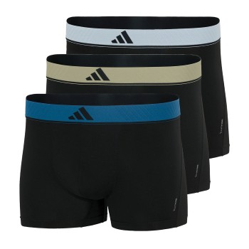adidas 3P Active Micro Flex Trunk Sort/Blå polyester Large Herre