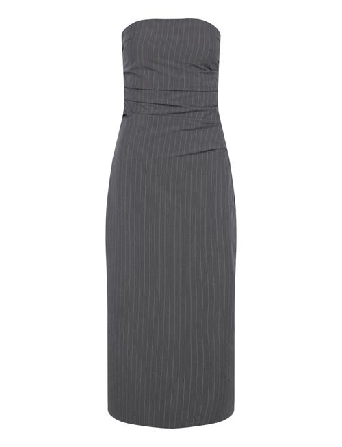 Mango | Strapless Pinstripe Dress | XS