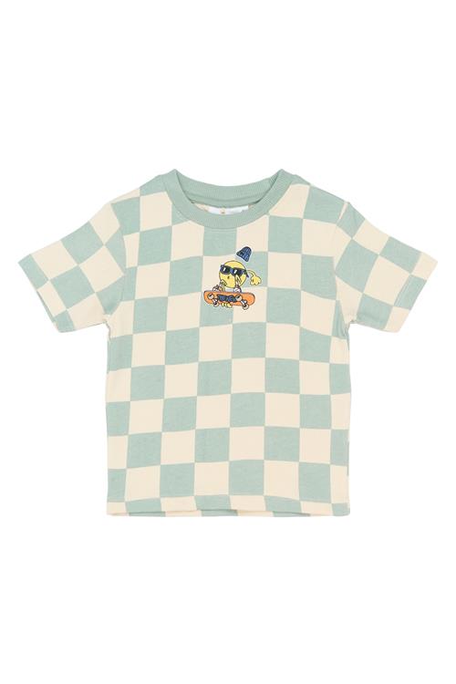 The New Siblings Sebaian Kortærmet T-shirt Aqua Gray Aop  Aqua Gray AOP-104 cm  Grå  104 cm  mand