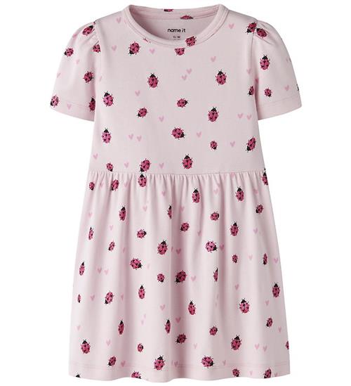 Name It Kjole - Bomuld/Modal - NmfHaline - Cradle Pink m. Glimme