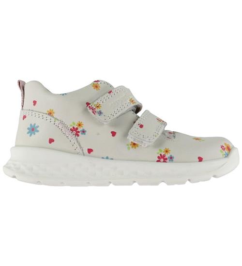 Se Superfit Sko - Breeze - Hvid m. Blomster hos KidsWorld