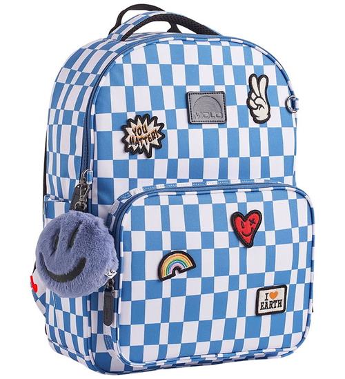 Molo Skoletaske - Mates - Blue Check