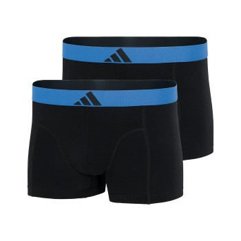 adidas 2P Active Flex Cotton Body Trunk Sort/Blå bomuld Large Herre