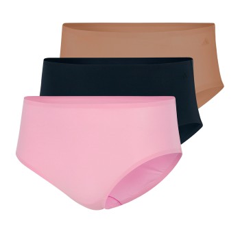 adidas Trusser 3P Sport Active Light Flex Hipsters Sort/Rosa X-Large Dame