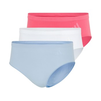 adidas Trusser 3P Sport Active Seamless Hipster Blå/Rosa polyamid Medium Dame