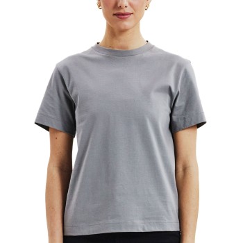 Bread & Boxers Bread and Boxers T-Shirt Classic Grå/Blå økologisk bomuld Large Dame