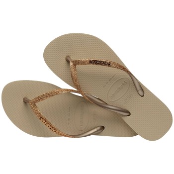 Havaianas Slim Glitter II Guld Str 39/40 Dame