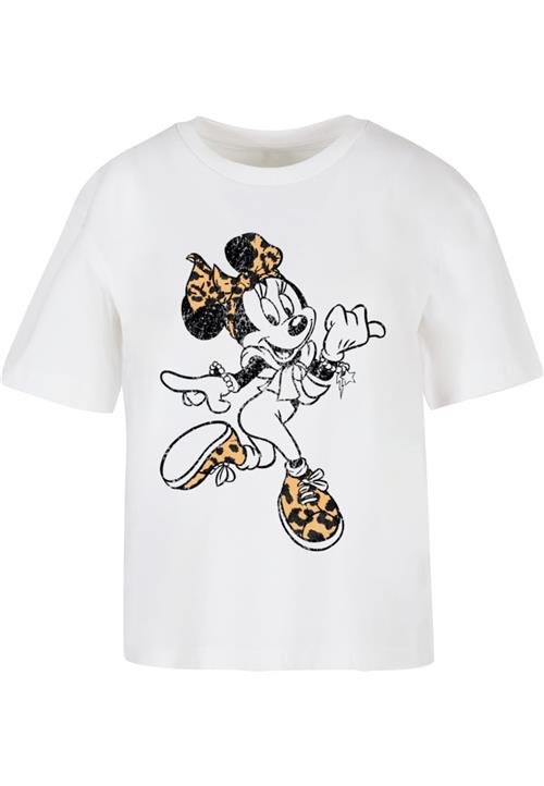 Merchcode Shirts 'Minnie Mouse Leo'  blandingsfarvet / hvid