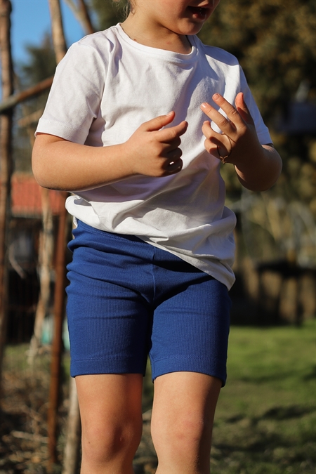 BIRKHOLM Rib Shorts Kobolt Blå