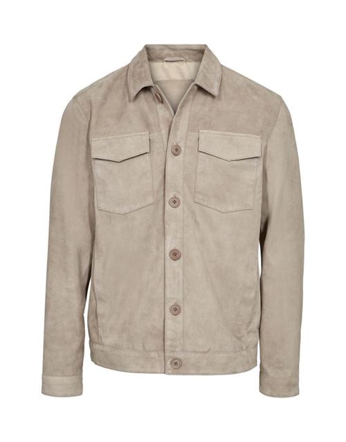 Suede overshirt