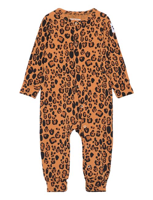 Mini Rodini | Basic Leopard Button Jumpsuit Tencel™ | 56/62