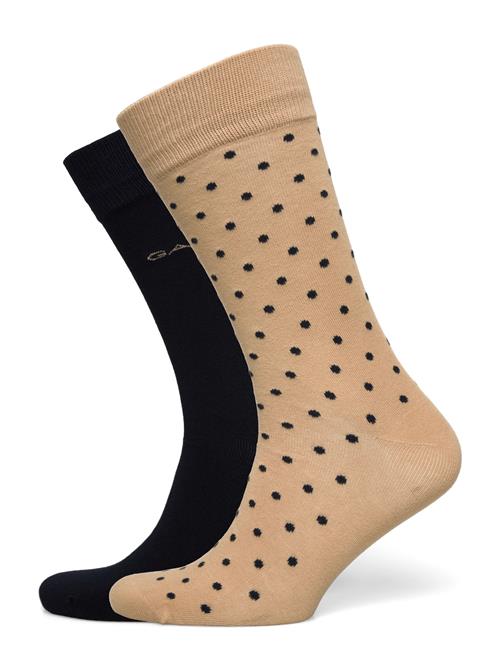 GANT | Dot And Solid Socks 2-Pack | 43-45