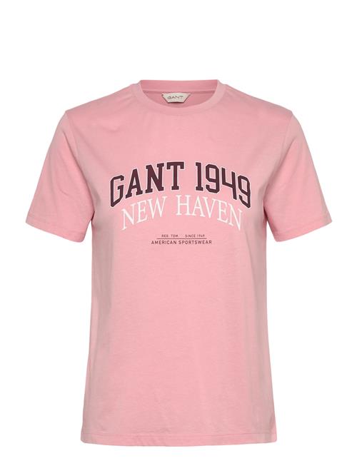GANT | Reg Cotton Arch Print Ss T-Shirt | S