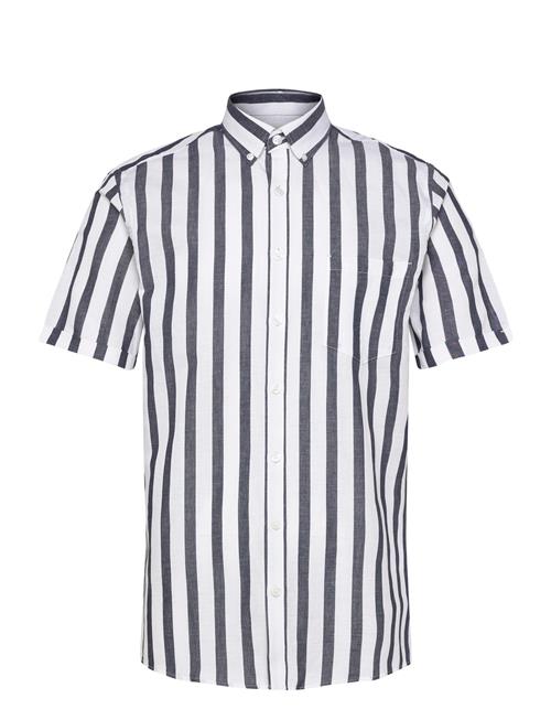 Lindbergh | Striped Cotton/Linen Shirt S/Sstriped Cotton/Linen Shirt S/S | S