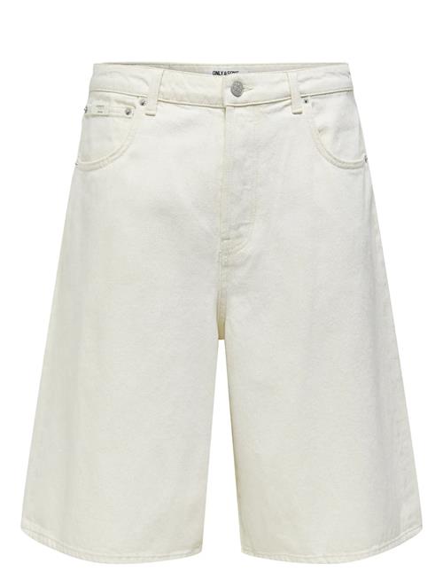 ONLY & SONS | Onscarl Balloon Ecru 4145 Pim Dnm Shorts | XS