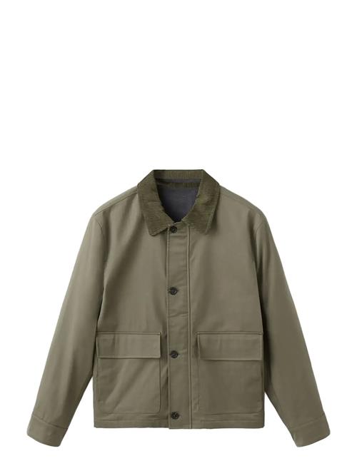 Mango | Water-Repellent Jacket With Corduroy Collar | XXL