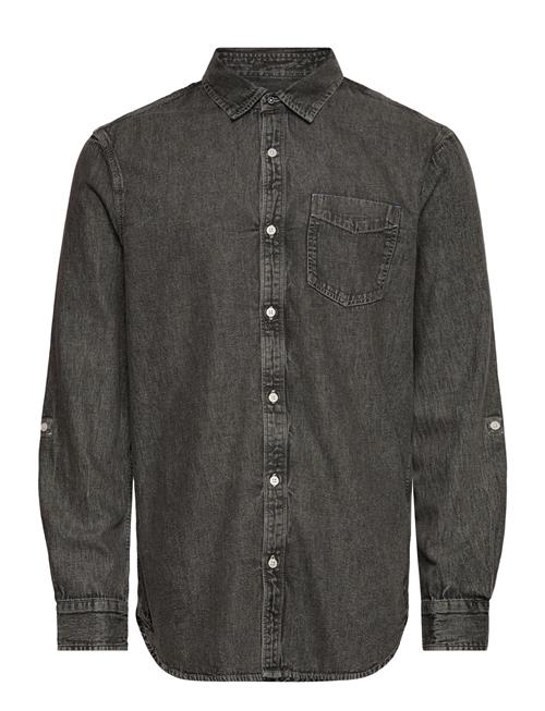 Scotch & Soda | Washed 1 Pocket Black Denim Shirt | L