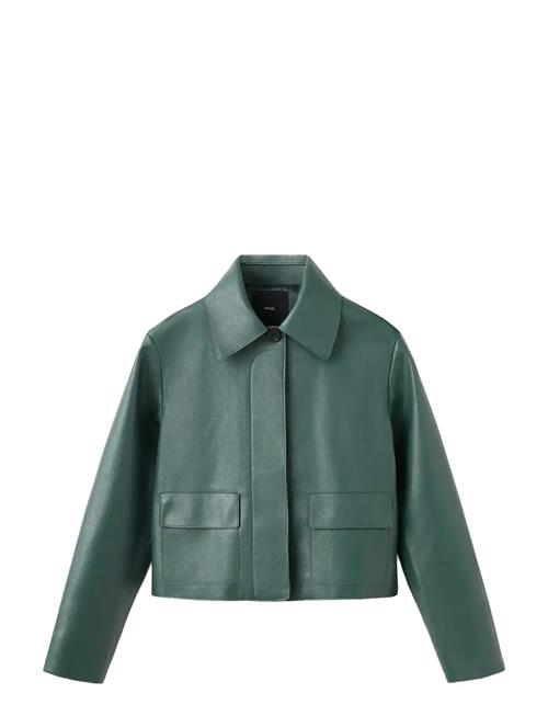 Mango | Faux-Leather Jacket With Pockets | XS