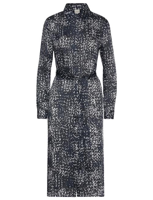 Calvin Klein | Printed Textured Satin Ls Shirtd | L