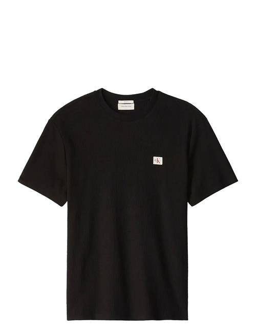 Calvin Klein Jeans | Ss Waffle Woven Label Crewnk Tee | XS