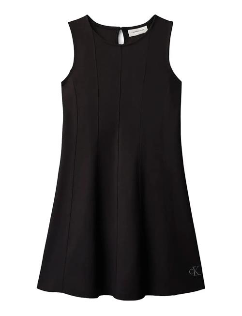 Calvin Klein | Seamed Punto Panel Slvs Dress | 128