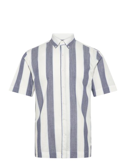 Lindbergh | Striped Linen/Cotton Shirt S/S | XXXL
