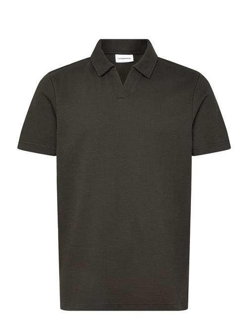 Lindbergh | Waffle Polo Split Neck | M