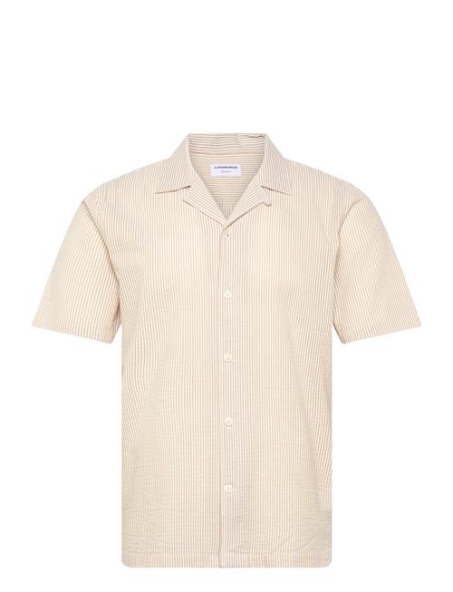 Lindbergh | Striped Seersucker Resort Shirt S/S | L