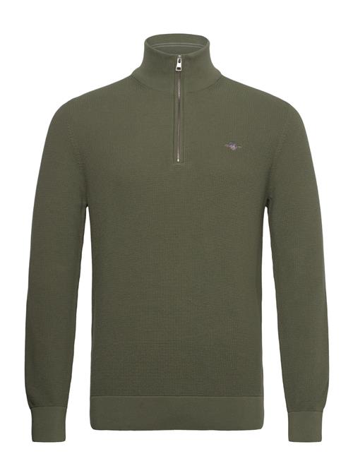 GANT | Waffle Knit Half-Zip Sweater | S