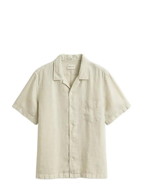GANT | Reg Gmnt Dyed Linen Ss Camp Shirt | L