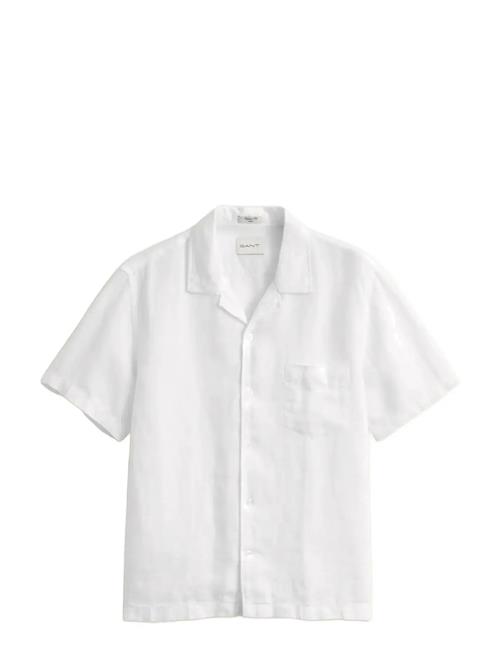 GANT | Reg Gmnt Dyed Linen Ss Camp Shirt | L