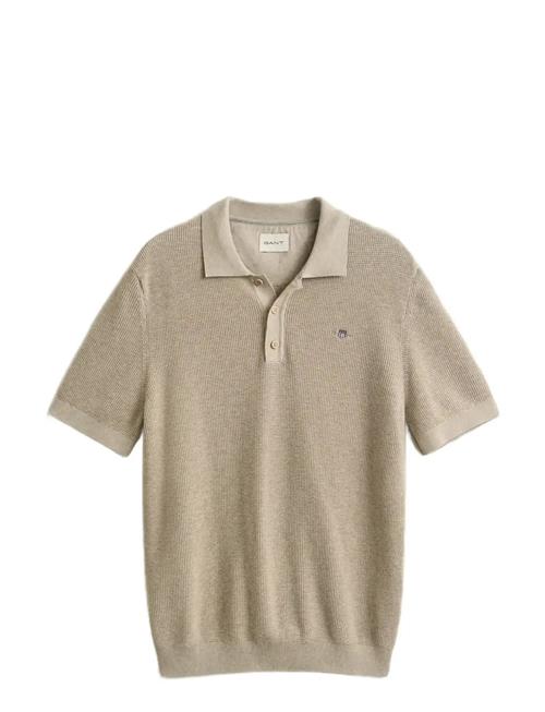 GANT | Micro Textured Cotton Ss Polo | XXXL