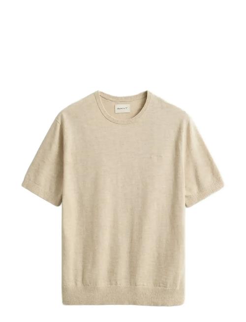 GANT | Slub Cotton Linen Ss C-Neck | XXXL