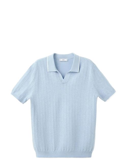 Mango | Structured Fine-Knit Polo Shirt | S