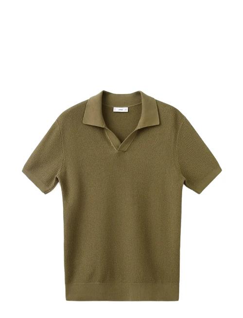 Mango | 100 Cotton Knitted Polo Structure | XXL