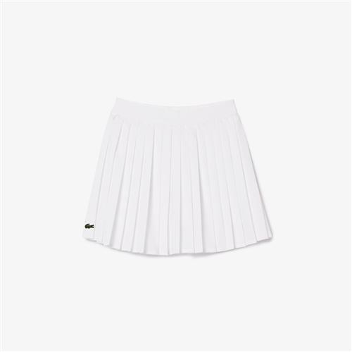 Lacoste Plisseret Nederdel Blanc  Blanc 110 cm  Hvid  110 cm  kvinde