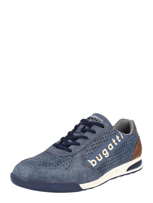 bugatti Sneaker low 'Trevor'  dueblå / cognac / hvid