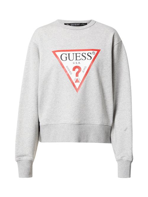 GUESS Sweatshirt  lysegrå / rød / hvid