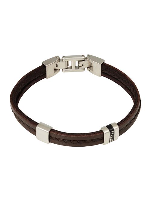 FOSSIL Armbånd  choko / sølv