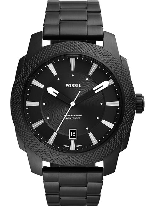 FOSSIL Analogt ur 'Machine'  sort / sølv