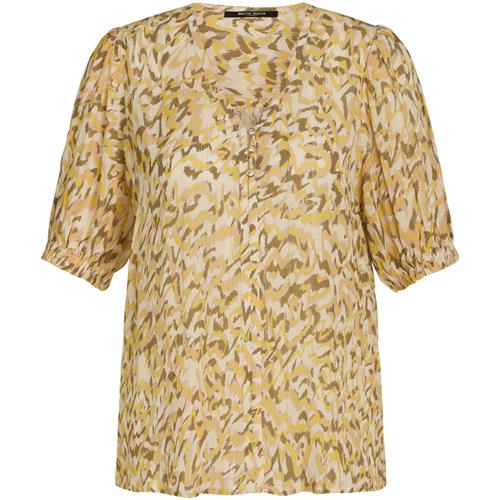 BRUUNS BAZAAR Bluse 'Hassel'  honning / lysegul / oliven / abrikos